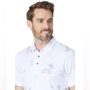 TravisMathew Four Wheeling VW Bus Polo - Men’s Small